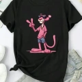 Baskılı Oversize Bisiklet Yaka T-shirt - Beyaz