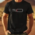 Baskılı Oversize Bisiklet Yaka T-shirt - Siyah