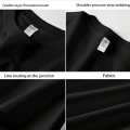Baskılı Oversize Bisiklet Yaka T-shirt - Siyah