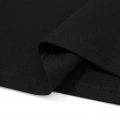 Baskılı Oversize Bisiklet Yaka T-shirt - Siyah