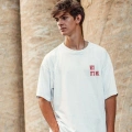 Baskılı Oversize T-Shirt - Beyaz -