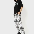 Baskılı Oversize T-shirt - Siyah