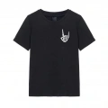 Baskılı Oversize T-shirt - Siyah -