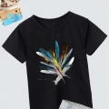 Baskılı T-Shirt- Siyah -