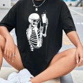 Baskılı T-shirt - Siyah