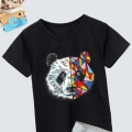 Baskılı T-Shirt - Siyah -