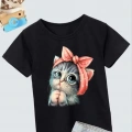 Baskılı T-Shirt - Siyah -