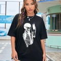 Baskılı T-shirt - Siyah