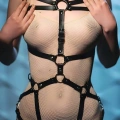 Bayan Deri İç Giyim, Vücudu Saran Seksi Harness - 860