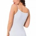 Bayan İp Askılı Çıtçıtlı Body Beyaz