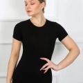 Bayan Kısa Kol Body Siyah