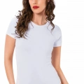 Bayan Kısa Kol Çıtçıtlı Body Beyaz
