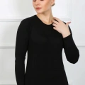 Bayan Uzun Kol Body Siyah