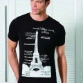 Berrak Kule Baskılı Erkek  T-shirt 1043