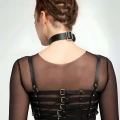 Beşli Göğüs Bağlamalı Ve Etek Deri Harness - 891