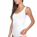 Beyaz  1924 Soft Kalın Askıllı Çıtçıtlı Body