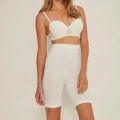 Beyaz  3005 Soft Uzun Paçalı Boxer Korse