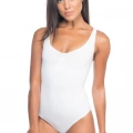 Beyaz Kalın Askılı Body Korse
