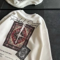 Bisiklet Yaka Baskılı SweatShirt - Beyaz