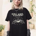 Bisiklet Yaka Baskılı T-shirt - Siyah