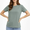 Bisiklet Yaka Tişört Regular Kalıp Basic Pamuklu Günlük Kullanım T-shirt - Mint Yeşili