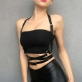 Body Üzeri Sexy Deri Harness - 198