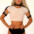 Boyun Ve Omuzdan Askılı Deri Harness - 1035
