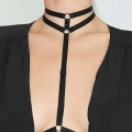 Boyunda Çift Sıralı Şık Lastik Harness - 84