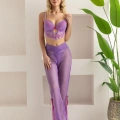 Bralet, Pantolon, String Takım Lila