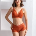 Bralet Sütyen Boxer Takım Kiremit