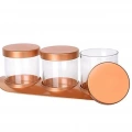 Bronz Baharat Seti Lüx 3lü Set