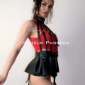 Büstiyer Etek, Büstiyer Deri Harness - 998