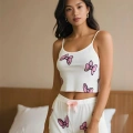Butterfly Dream Askılı Şortlu Pijama Takımı