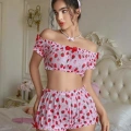 Çilekli Bustiyer Takımı