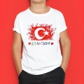 Çocuk Baskılı T-Shirt - Beyaz