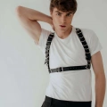 D Halka Detaylı Şık Erkek  Harness - m92