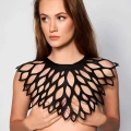 Damla Detaylı Şık Deri Harness Şal - 1407