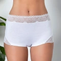 DANTEL DETAYLI BOXER BEYAZ (MGP21783)