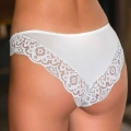 Dantel Detaylı Slip Külot Ekru