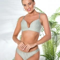 DEKOLTE SÜTYEN VE STRİNG TAKIM MİNT YEŞİLİ (MGP31772)