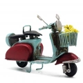 Dekoratif Metal Scooter Önü Sepetli