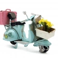 Dekoratif Metal Scooter Önü Sepetli