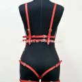 Deri Body Harness, Deri Dansçı Kostüm, Pole Dans Kostüm - Apft502