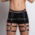 Deri Erkek  Bacak Harness, Erkek  Kot Üzeri Aksesuar - m165