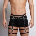 Deri Erkek  Bacak Harness, Erkek  Kot Üzeri Aksesuar - m165