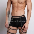 Deri Erkek  Bacak Harness, Erkek  Kot Üzeri Aksesuar - m165