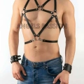 Deri Erkek  Göğüs Üzeri Harness - m80