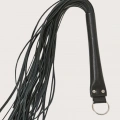 Deri Fantezi Harness Siyah Kırbaç