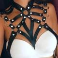 Deri Göğüs Harness, Şık Deri Harness - 1075