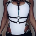 Deri Göğüs Üzeri Fantezi Harness - 728